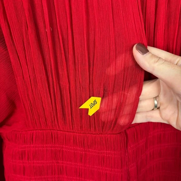 Shona Joy Lonie Long Sleeve Mini Dress in Scarlett Size 8 - Picture 10 of 15